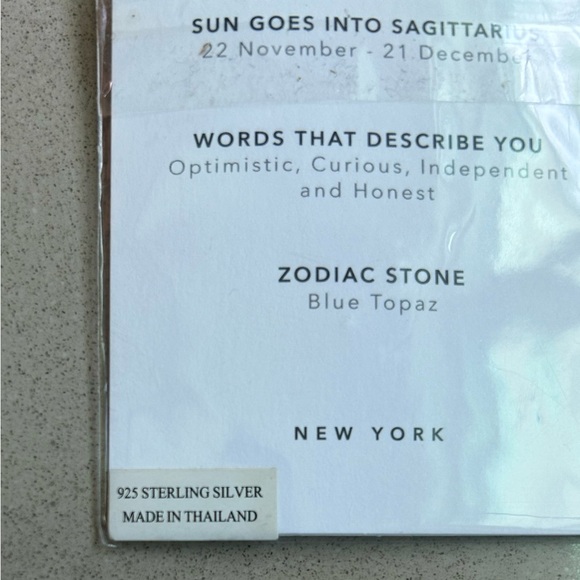 Satya Jewelry Zodiac Collection Sterling Silver Necklace. Sagittarius. - Picture 5 of 6